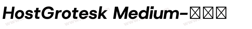 HostGrotesk Medium字体转换